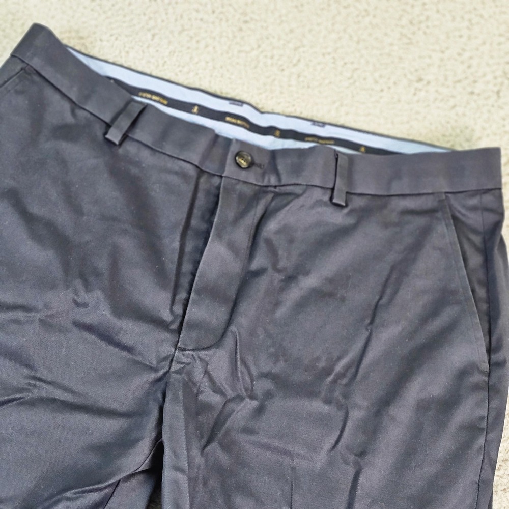Brooks Brothers Clark Fit Advantage Chino Pants Mens 37x30 Blue Slim Stretch